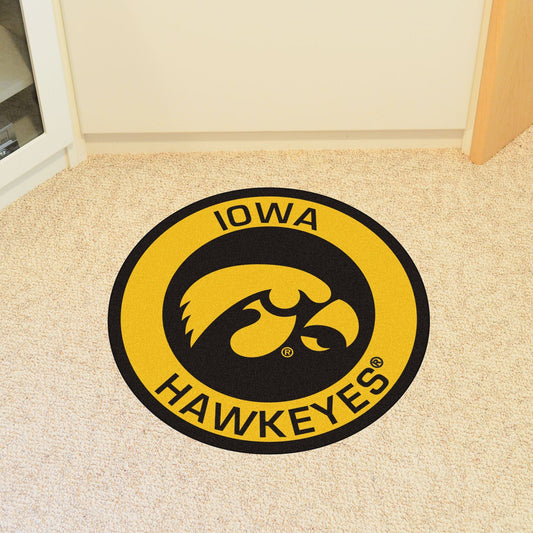 Iowa Hawkeyes Roundel Rug - 27in. Diameter - Iowa