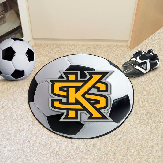 Kennesaw State Owls Soccer Ball Rug - 27in. Diameter, KS - Kennesaw State