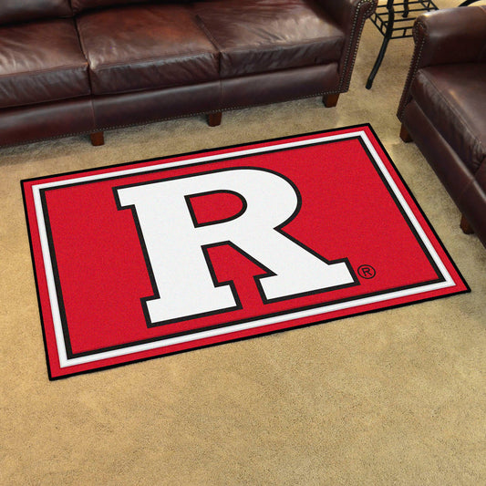 Rutgers Scarlett Knights 4ft. x 6ft. Plush Area Rug - Rutgers
