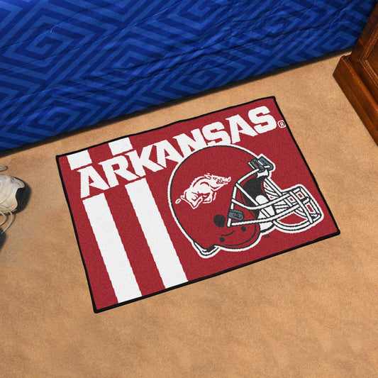 Arkansas Razorbacks Starter Mat Accent Rug - 19in. x 30in., Unifrom Design - Arkansas