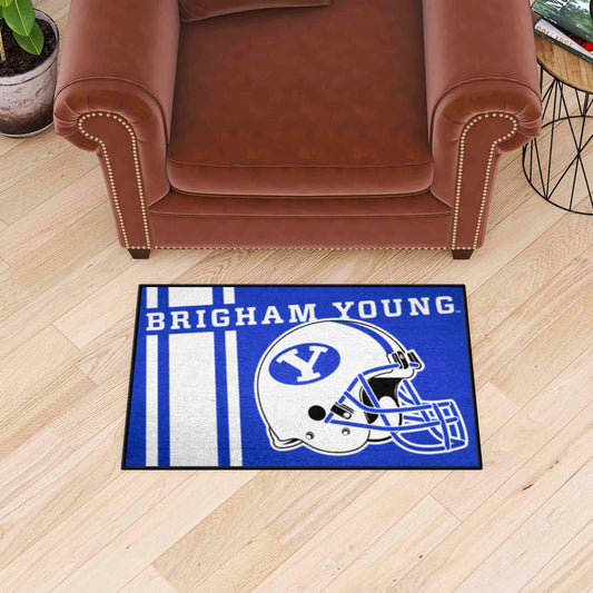 BYU Cougars Starter Mat Accent Rug - 19in. x 30in., Unifrom Design - BYU