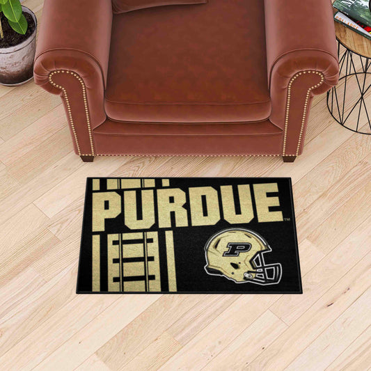 Purdue Boilermakers Starter Mat Accent Rug - 19in. x 30in., Unifrom Design - Purdue