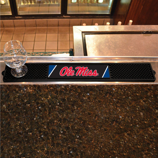 Ole Miss Rebels Bar Drink Mat - 3.25in. x 24in. - Ole Miss