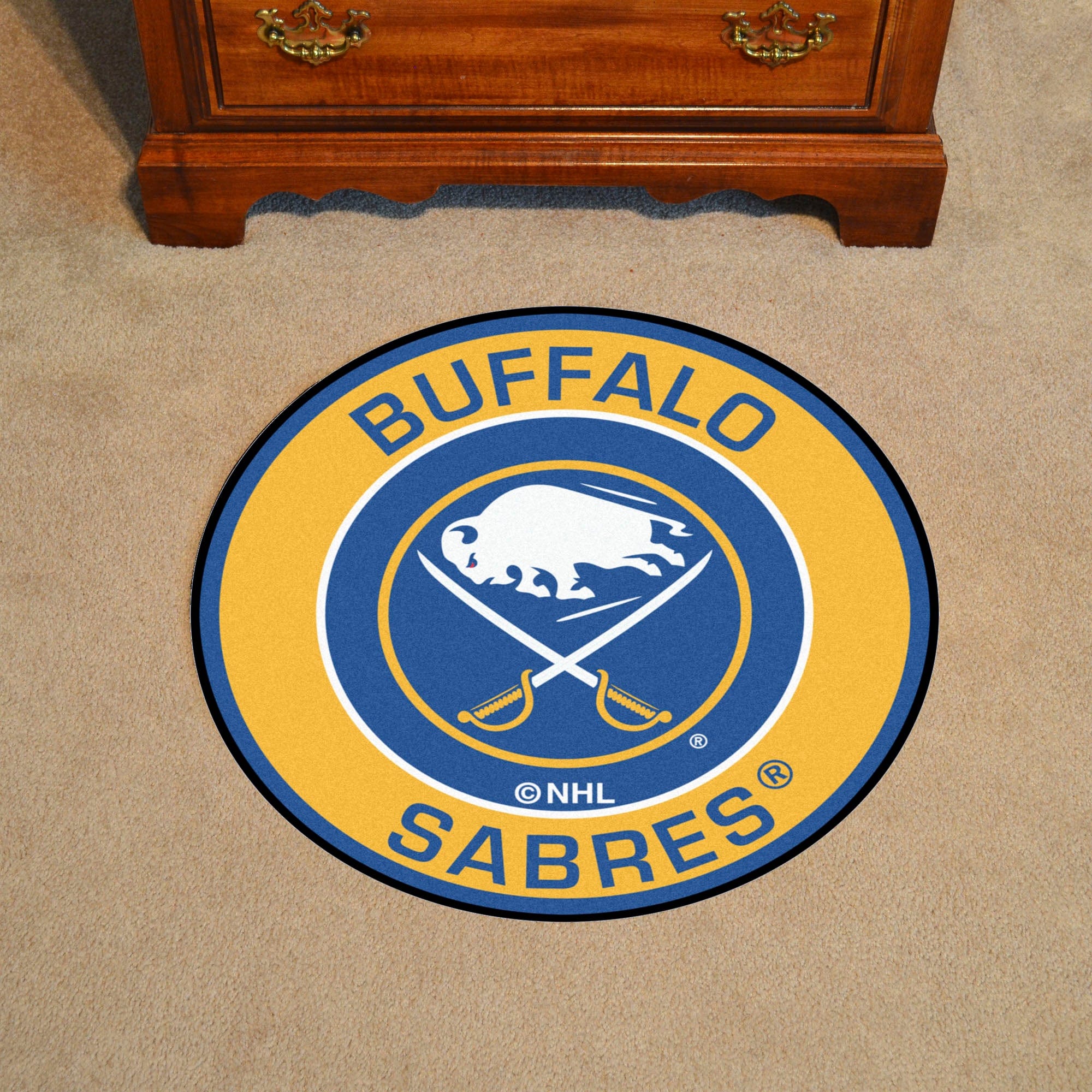Buffalo Sabres Roundel Rug - 27in. Diameter - Buffalo Sabres