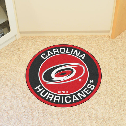Carolina Hurricanes Roundel Rug - 27in. Diameter - Carolina Hurricanes