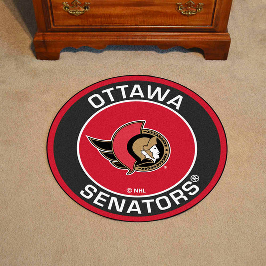 Ottawa Senators Roundel Rug - 27in. Diameter - Ottawa Senators