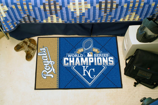Kansas City Royals 2015 MLB World Series Champions Starter Mat Accent Rug - 19in. x 30in. - Kansas City Royals