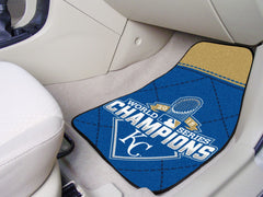 Kansas City Royals 2015 MLB World Series Champions Front Carpet Car Mat Set - 2 Pieces - Kansas City Royals