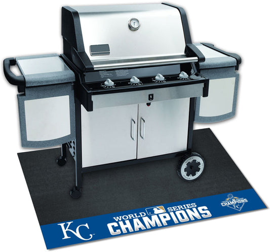 Kansas City Royals 2015 MLB World Series Champions Vinyl Grill Mat - 26in. x 42in. - Kansas City Royals