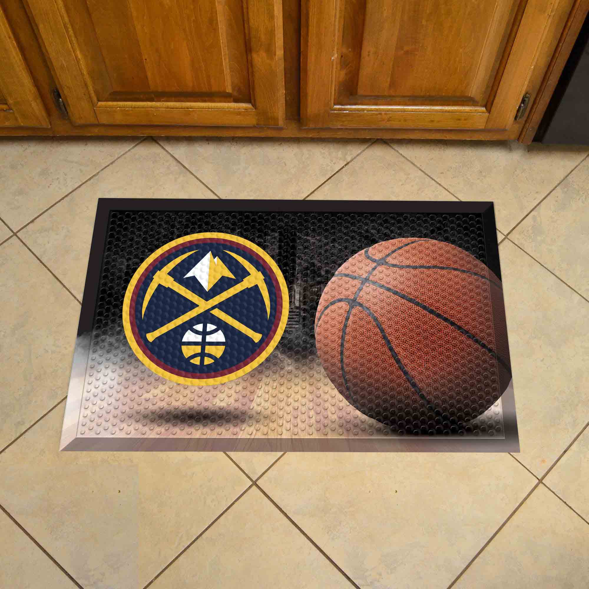 Denver Nuggets Rubber Scraper Door Mat - Denver Nuggets