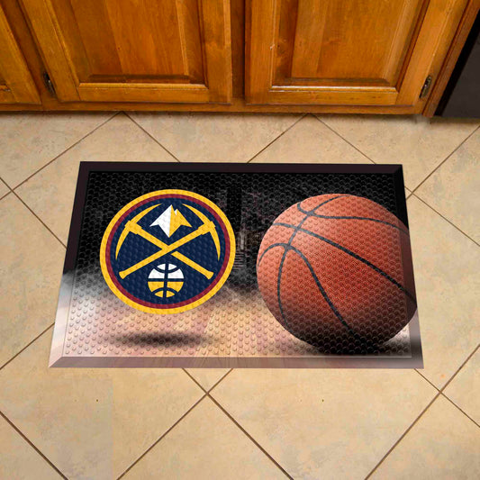 Denver Nuggets Rubber Scraper Door Mat - Denver Nuggets