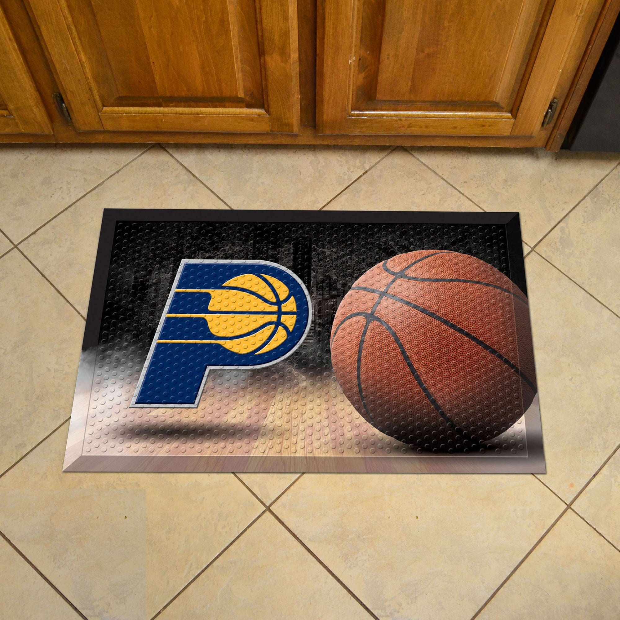Indiana Pacers Rubber Scraper Door Mat - Indiana Pacers