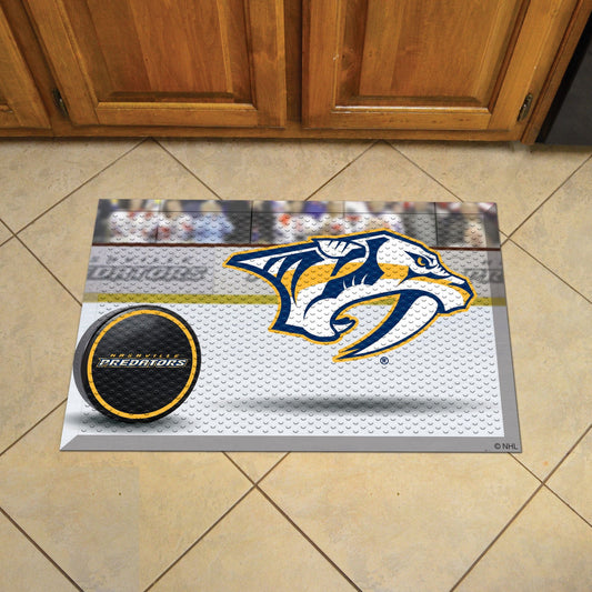 Nashville Predators Rubber Scraper Door Mat - Nashville Predators