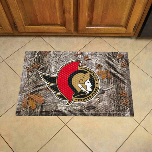 Ottawa Senators Rubber Scraper Door Mat Camo - Ottawa Senators