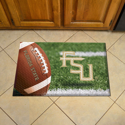 Florida State Seminoles Rubber Scraper Door Mat - Florida State