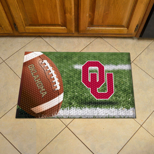 Oklahoma Sooners Rubber Scraper Door Mat - Oklahoma