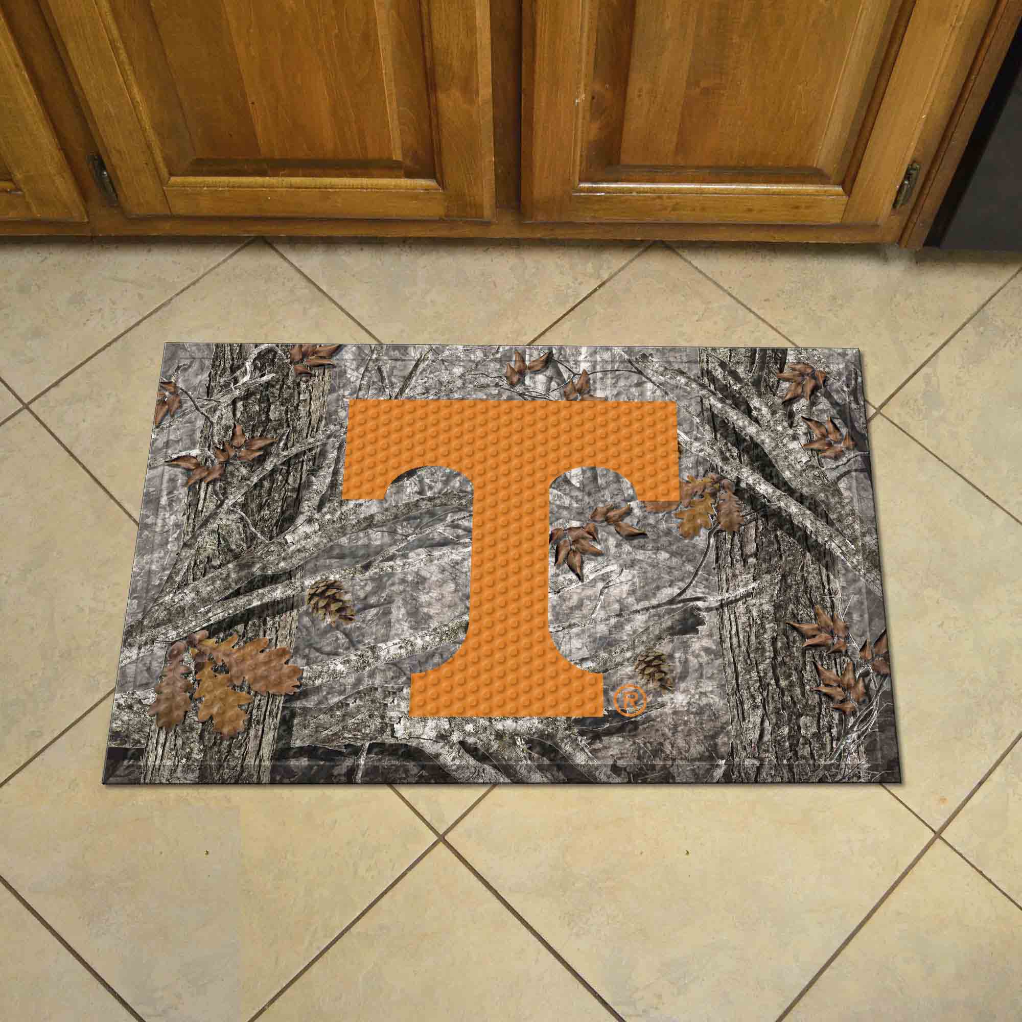 Tennessee Volunteers Rubber Scraper Door Mat Camo