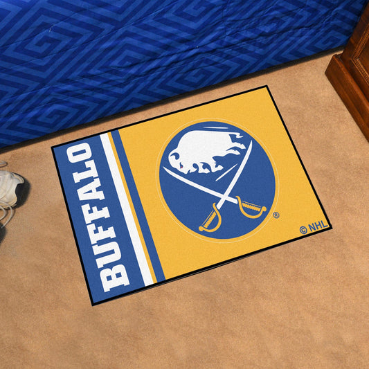Buffalo Sabres Starter Mat Accent Rug - 19in. x 30in., Uniform Design - Buffalo Sabres