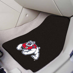 Fresno State Bulldogs Front Carpet Car Mat Set - 2 Pieces, Black - Fresno State