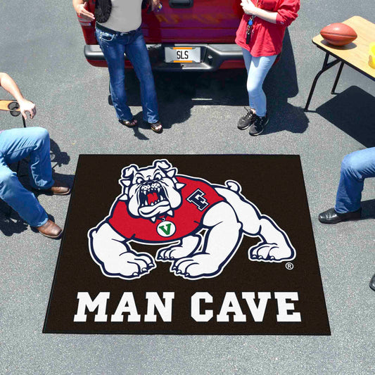 Fresno State Bulldogs Man Cave Tailgater Rug - 5ft. x 6ft., Black - Fresno State