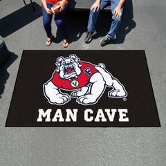 Fresno State Bulldogs Man Cave Ulti-Mat Rug - 5ft. x 8ft., Black - Fresno State