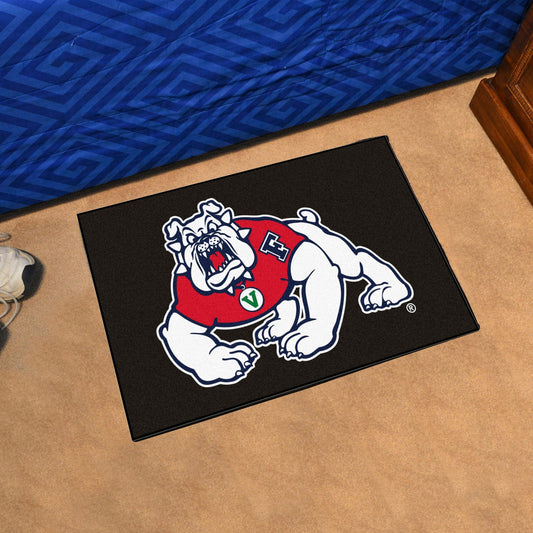 Fresno State Bulldogs Starter Mat Accent Rug - 19in. x 30in., Black - Fresno State