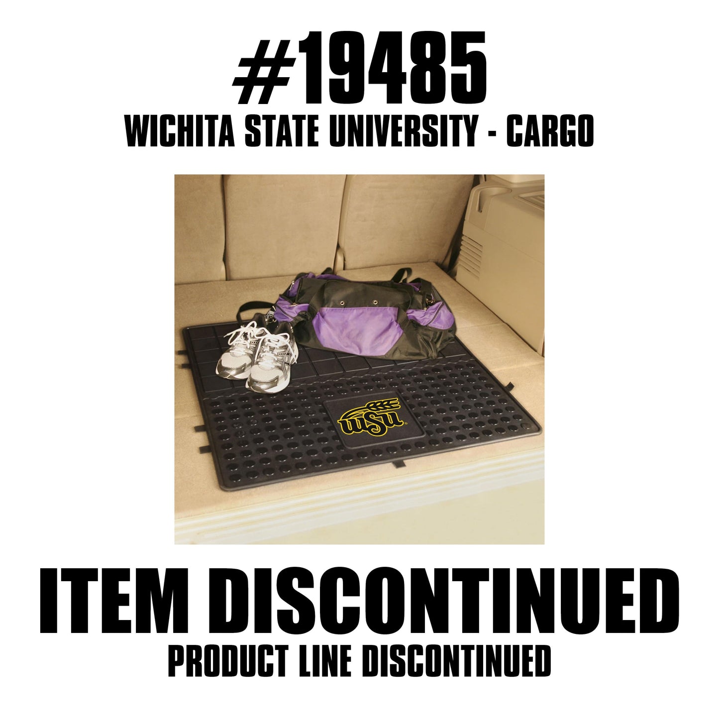 Wichita State Shockers Heavy Duty Cargo Mat 31"x31" - Wichita State - Flyclothing LLC