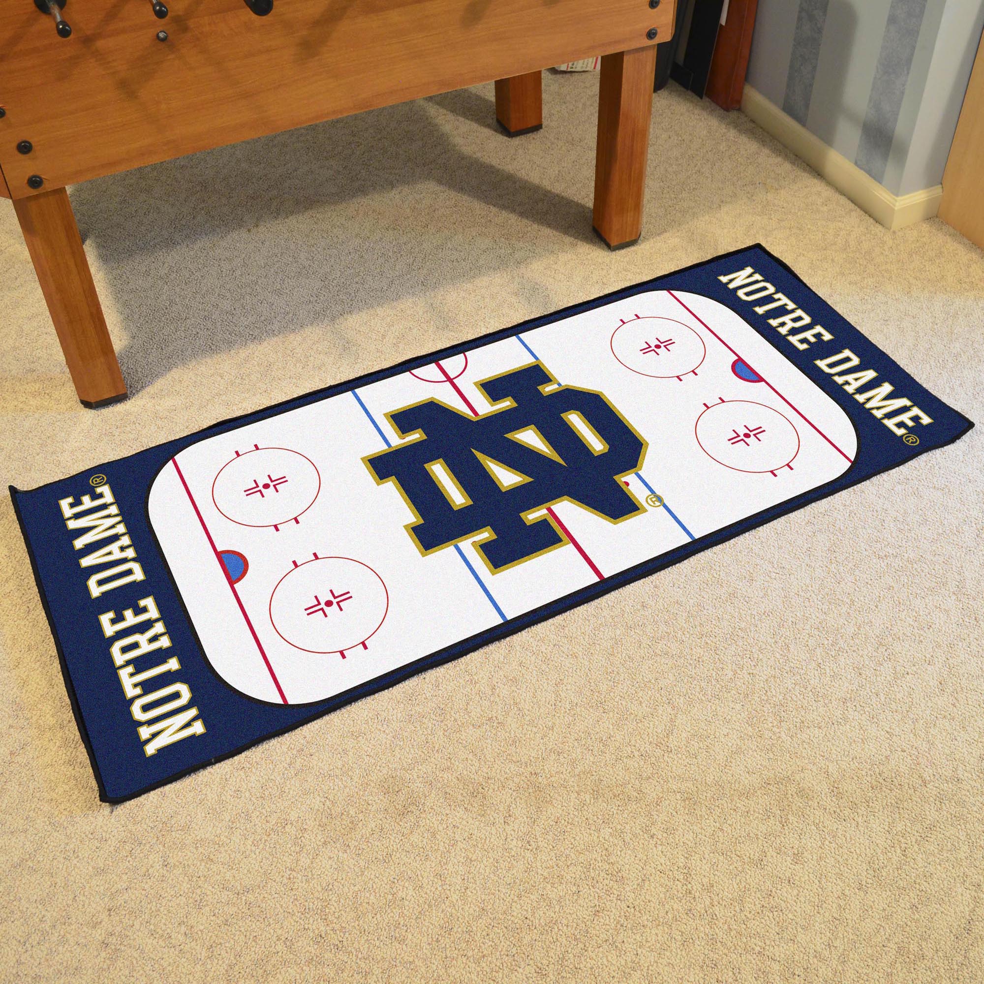 Notre Dame Fighting Irish Rink Runner - 30in. x 72in. - Notre Dame