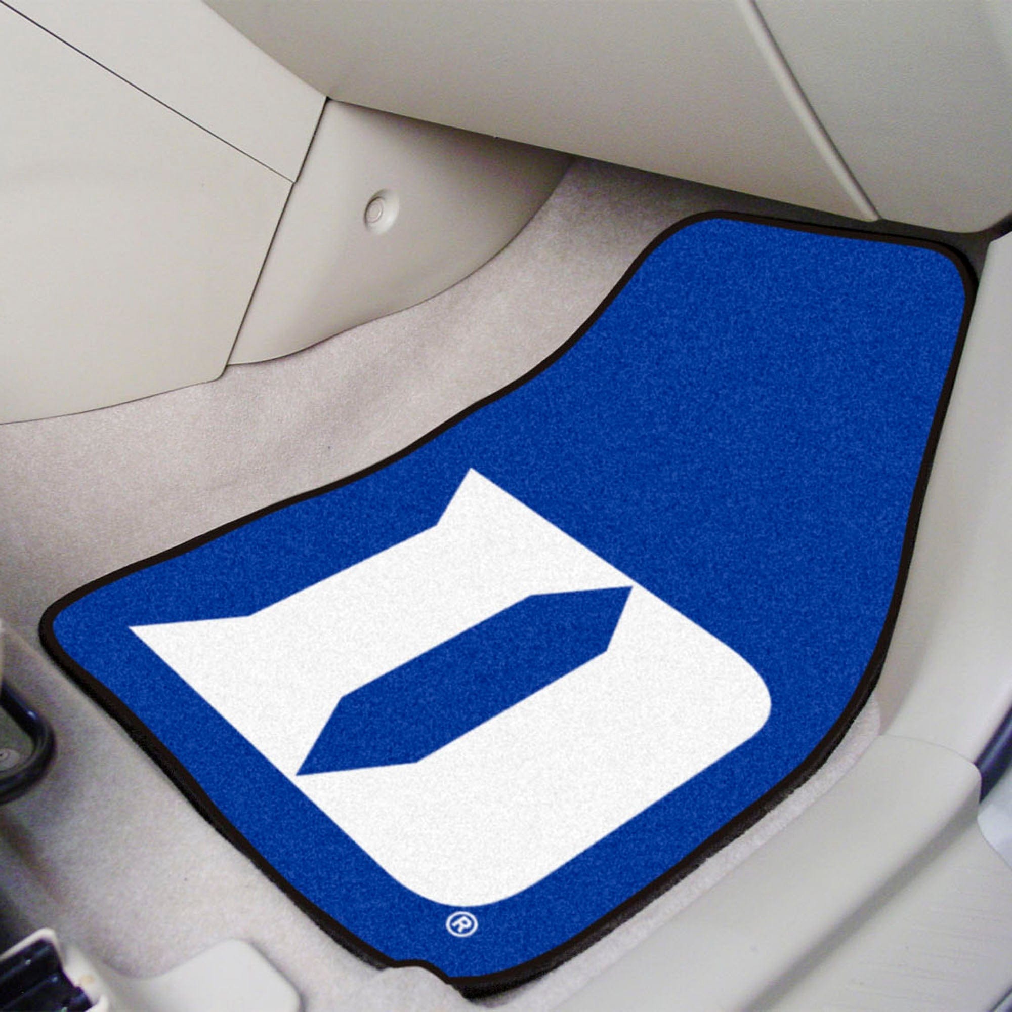 Duke Blue Devils Front Carpet Car Mat Set - 2 Pieces, D Logo - Duke