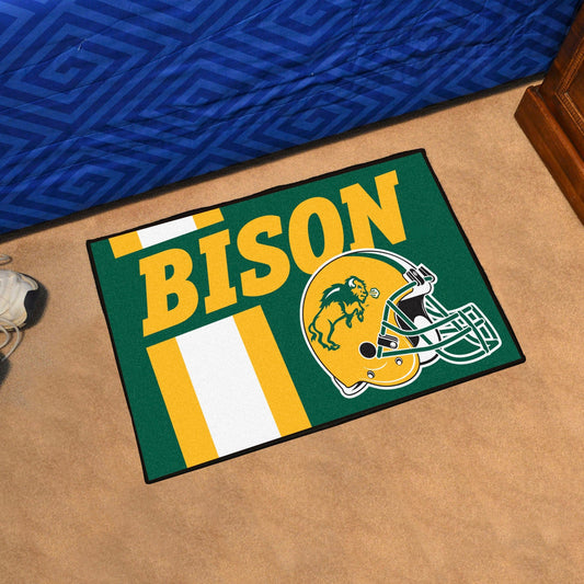 North Dakota State Bison Starter Mat Accent Rug - 19in. x 30in., Uniform Design - North Dakota State
