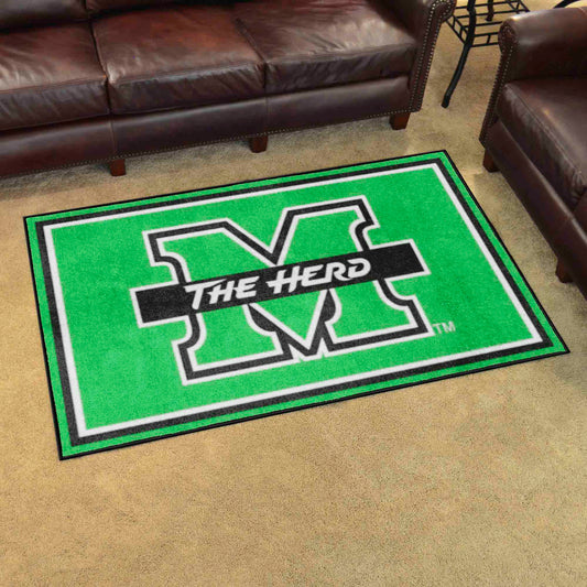 Marshall Thundering Herd 4ft. x 6ft. Plush Area Rug - Marshall