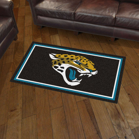Jacksonville Jaguars 3ft. x 5ft. Plush Area Rug - Jacksonville Jaguars