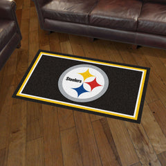 Pittsburgh Steelers 3ft. x 5ft. Plush Area Rug - Pittsburgh Steelers