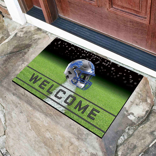 Detroit Lions Rubber Door Mat - 18in. x 30in. - Detroit Lions