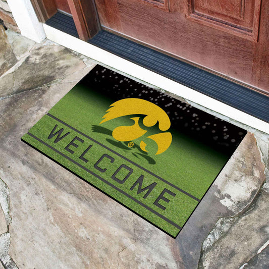 Iowa Hawkeyes Rubber Door Mat - 18in. x 30in. - Iowa