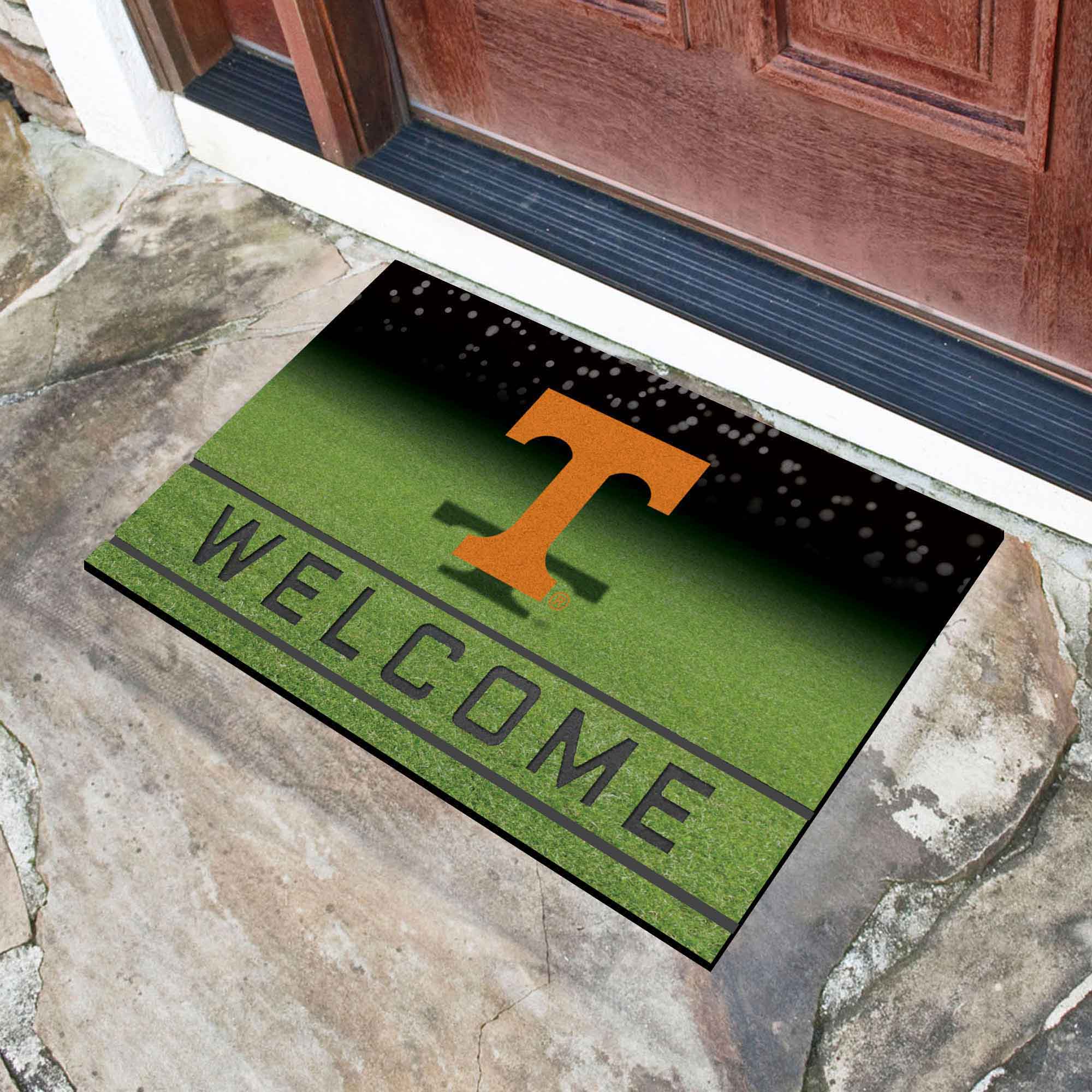 Tennessee Volunteers Rubber Door Mat - 18in. x 30in. - Tennessee