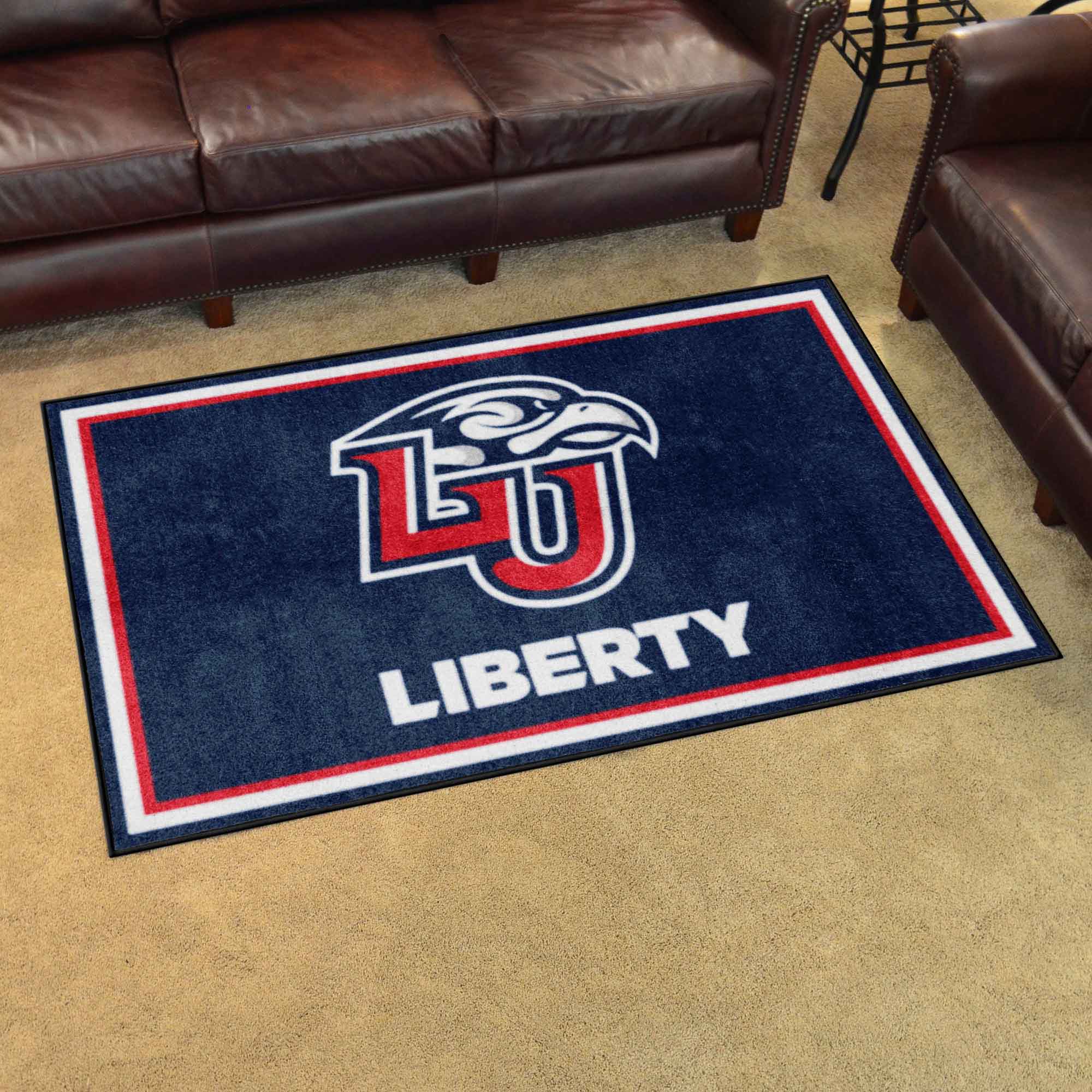 Liberty Flames 4ft. x 6ft. Plush Area Rug - Liberty