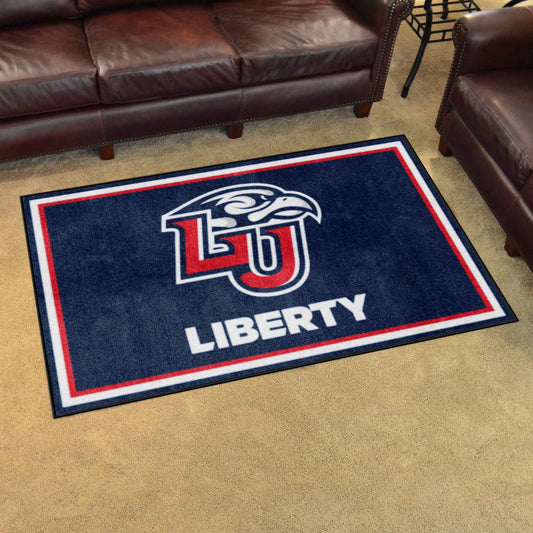 Liberty Flames 4ft. x 6ft. Plush Area Rug - Liberty