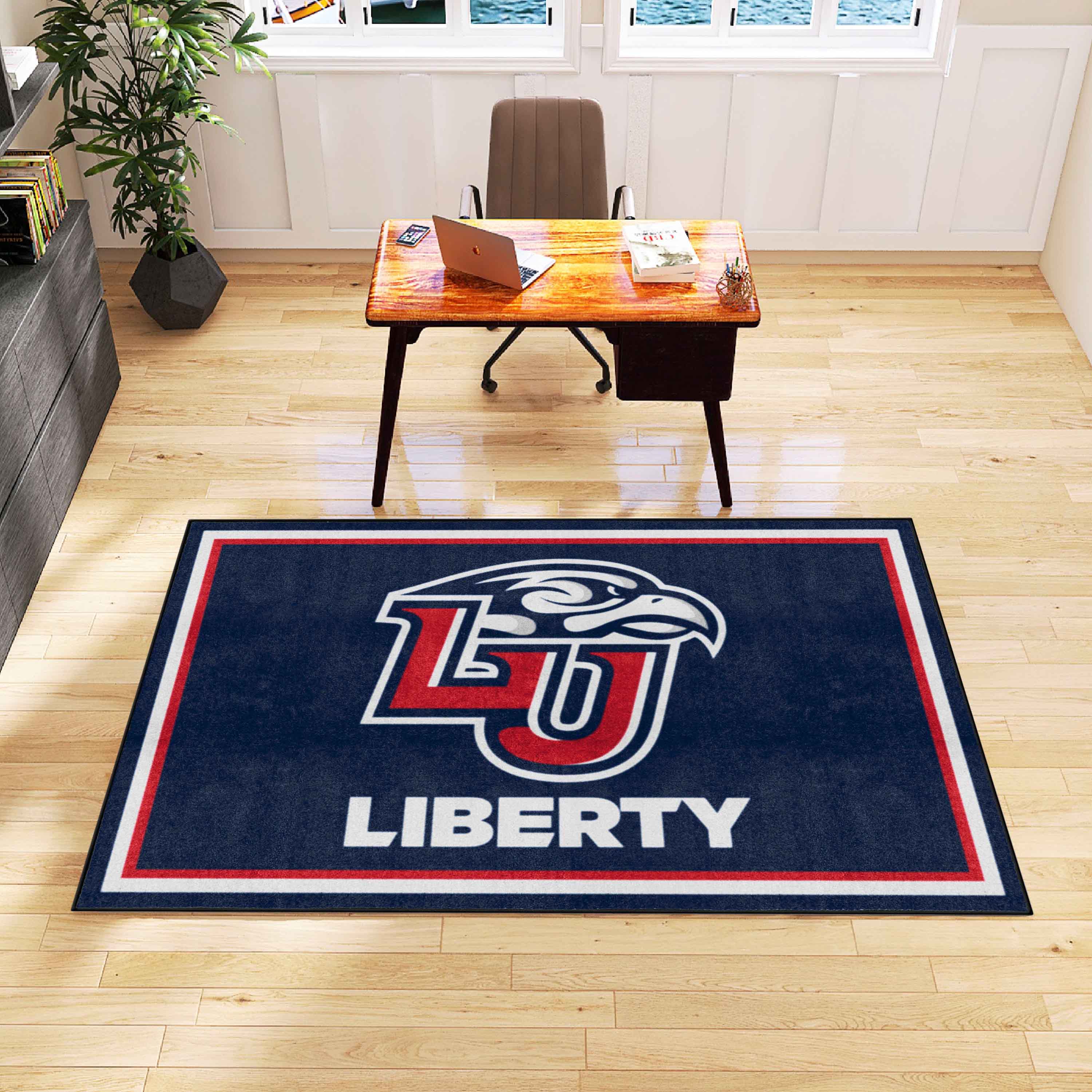 Liberty Flames 5ft. x 8 ft. Plush Area Rug - Liberty