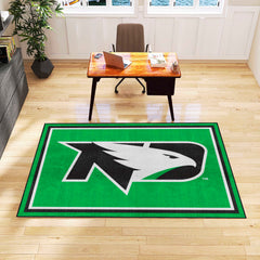 North Dakota Fighting Hawks 5ft. x 8 ft. Plush Area Rug - North Dakota