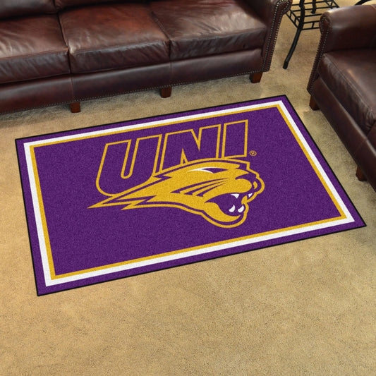 Northern Iowa Panthers 4ft. x 6ft. Plush Area Rug - Northern Iowa