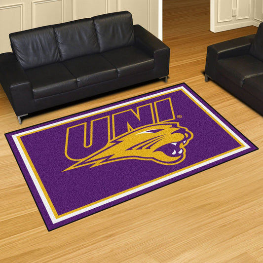 Northern Iowa Panthers 5ft. x 8 ft. Plush Area Rug - Northern Iowa