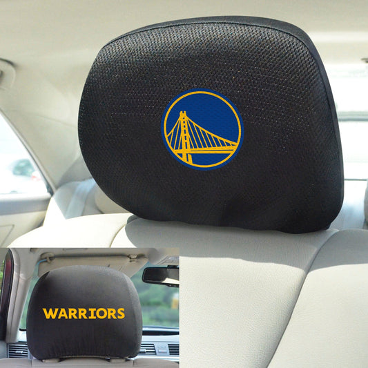Golden State Warriors Embroidered Head Rest Cover Set - 2 Pieces - Golden State Warriors