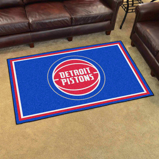 Detroit Pistons 4ft. x 6ft. Plush Area Rug - Detroit Pistons