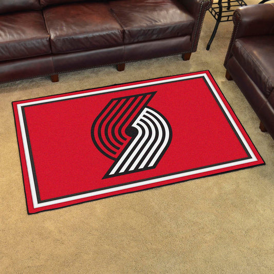 Portland Trail Blazers 4ft. x 6ft. Plush Area Rug - Portland Trail Blazers