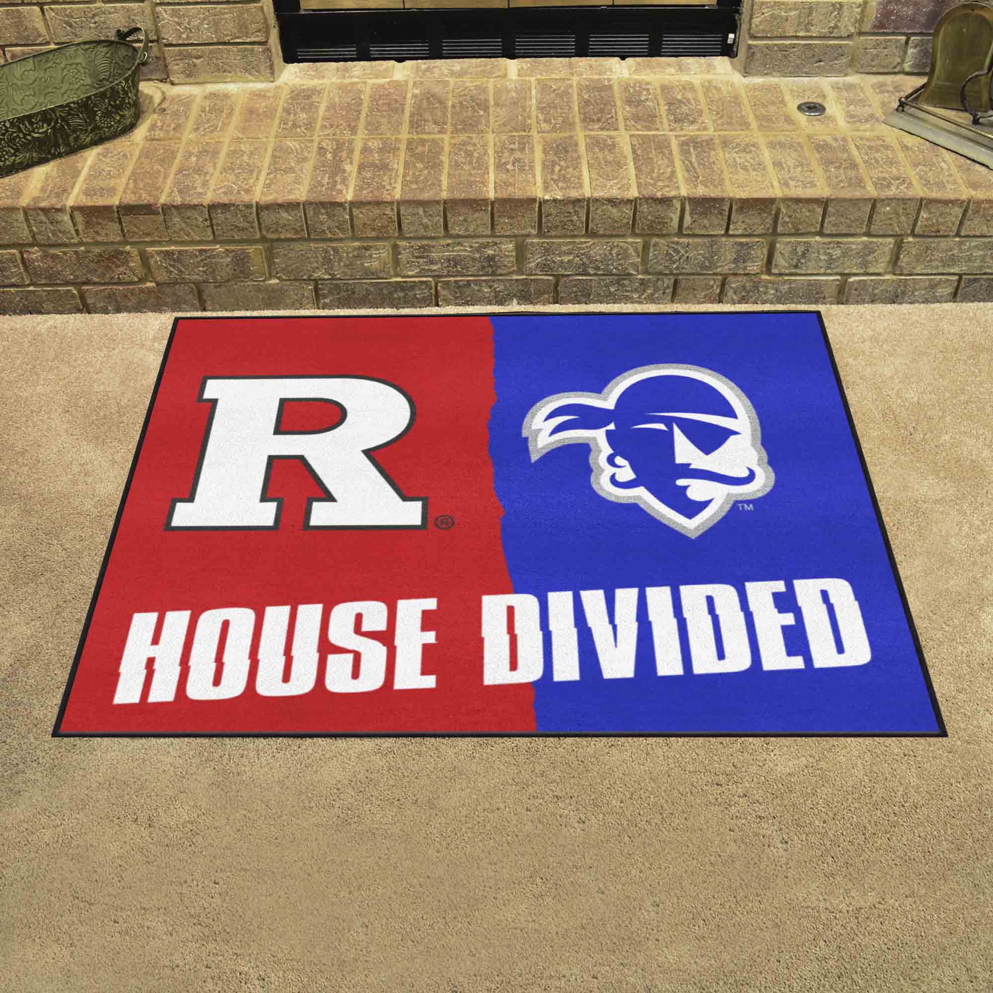 House Divided - Rutgers / Seton Hall House Divided House Divided Rug - 34 in. x 42.5 in. - House Divided - Rutgers / Seton Hall