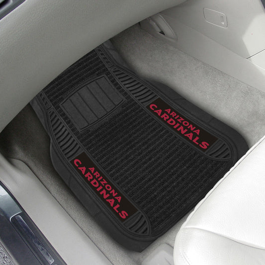 Arizona Cardinals 2 Piece Deluxe Car Mat Set - Arizona Cardinals