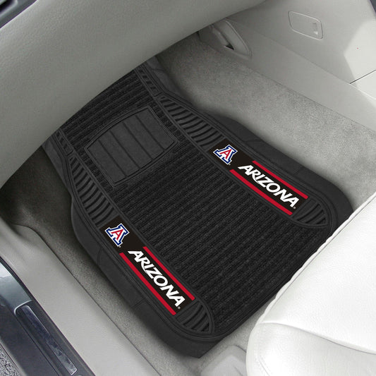 Arizona Wildcats 2 Piece Deluxe Car Mat Set - Arizona