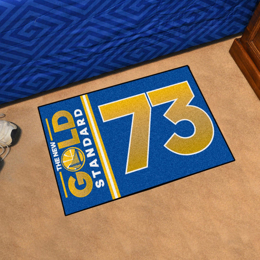 Golden State Warriors - 73 Starter Mat Accent Rug - 19in. x 30in. - Golden State Warriors