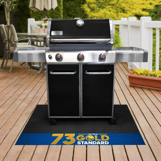 Golden State Warriors - 73 Vinyl Grill Mat - 26in. x 42in. - Golden State Warriors